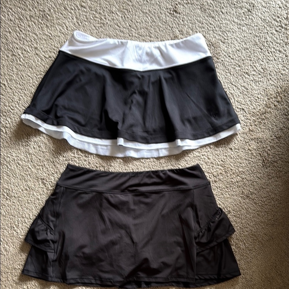 Callaway  and Layer 8 Black and White Mini tennis/pickleball Skirt Bundle